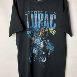 Vintage Y2K Style Tupac 2Pac Shakur All Eyez On Me hip hop rap tee t shirt Death Row Records Rap Tee Graphic T Shirt West Coasts Shirt