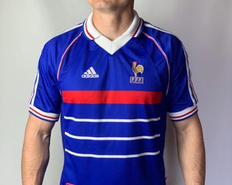 Vintage 90s France 1998 1999 2000 Home Football Shirt Soccer Jersey World Cup Final game France vs Brazil Size S FREE SHIPPING