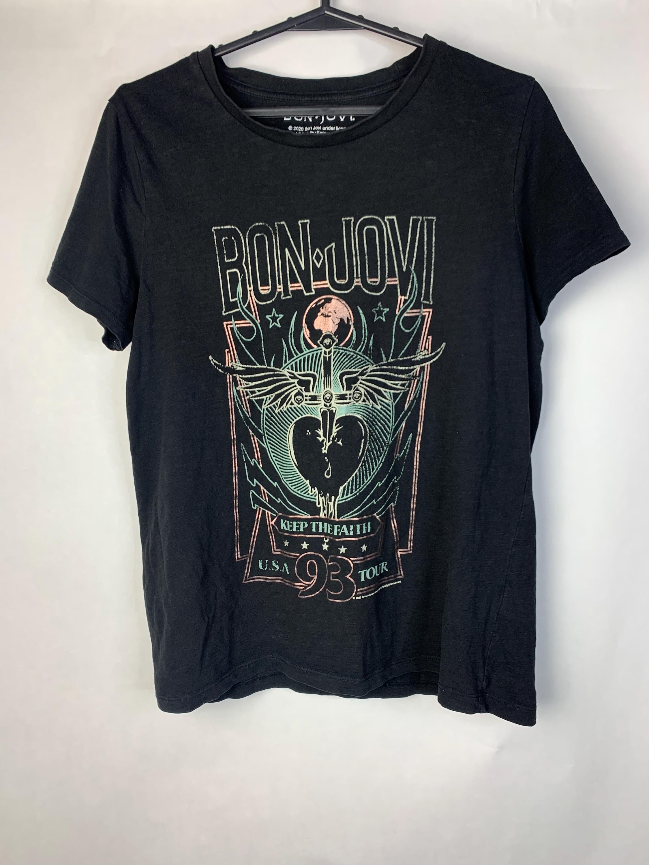 Vintage Y2K Style Bon Jovi Keep the Faith 93 USA Tour Women