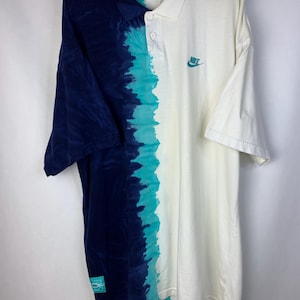 Vintage jaren 90 Nike Challenge Court Andre Agassi 90&#39;s poloshirt tennispolo maat L heren veelkleurig GRATIS VERZENDING