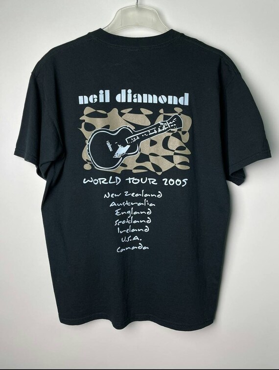 Vintage Neil Diamond 2005 World Tour t-shirt Size… - image 2