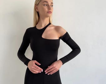 Bodysuit Model B, minimalist style, sustainable fashion