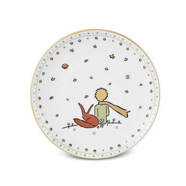 Handmade Premium Little Prince Ceramic Plate, Special Gift Ideas, Wall Decoration, For Tableware, Ceramic Little Prince Plate, Dessert Plate