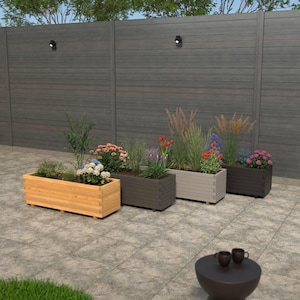 120cm Long Wooden Planters