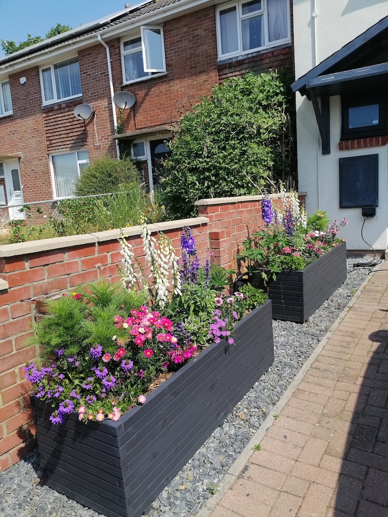 Long Wooden Planters Bespoke Sizes image 4