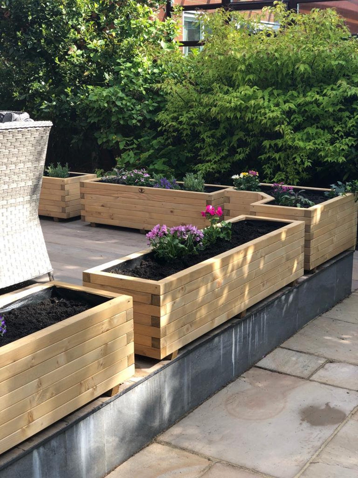 Planters R Us 90cm Long Wooden Planters - Etsy