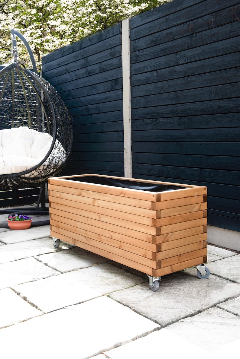 Long Wooden Planters Bespoke Sizes image 5