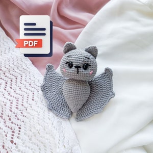 Handmade Bat Crochet Pattern - Amigurumi Tutorial, Cute Bat Amigurumi Crochet Guide - Instant Download Pattern