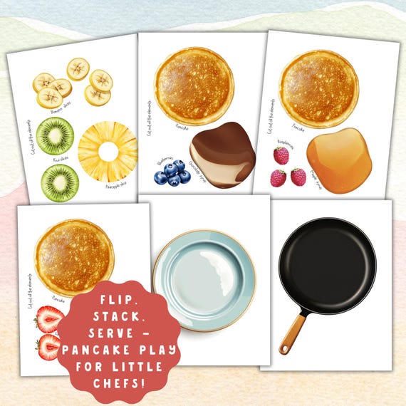 Pancake Day Pretend Play Set: Printable Activity (PDF)