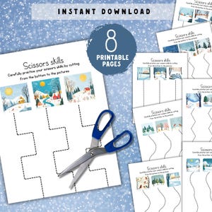 Winter Scissor Skills Practice: Fine Motor Activity (PDF)