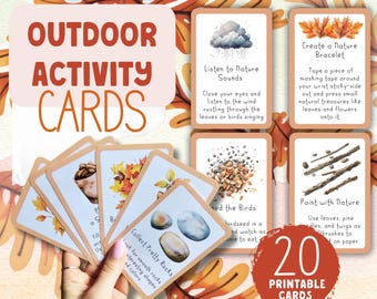 Fall Outdoor Activity Cards: Nature-Based Learning (PDF)
