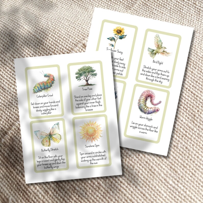 Spring Movement Cards for Kids | Active Play Activity | Brain Break Flashcards | Preschool Printable PDF image 7