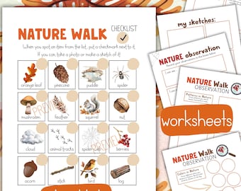 Fall Nature Walk Checklist: Autumn Scavenger Hunt (PDF)
