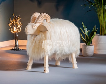 羊のスツール（ラム） - Etsy 日本