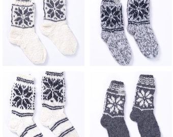 100% Wool Socks | Unisex | Cozy Winter Socks | Universal Fit