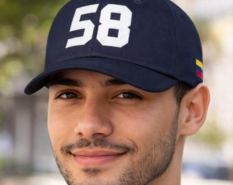 Venezuelan Baseball Cap 58 | Venezuela Hat | Latino Pride Cap | Gift for Venezuelans | Unisex Embroidered Cap