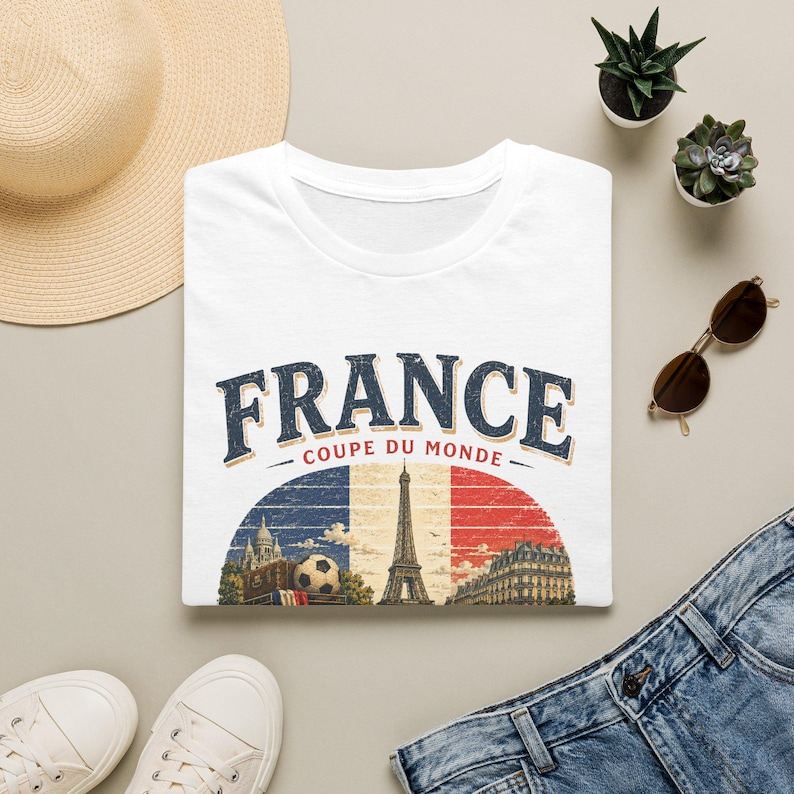 France World Cup 2026 Shirt, France Soccer Retro Tee, Vintage French Football T-Shirt, Paris France Fan Gift, French Travel Shirt image 9
