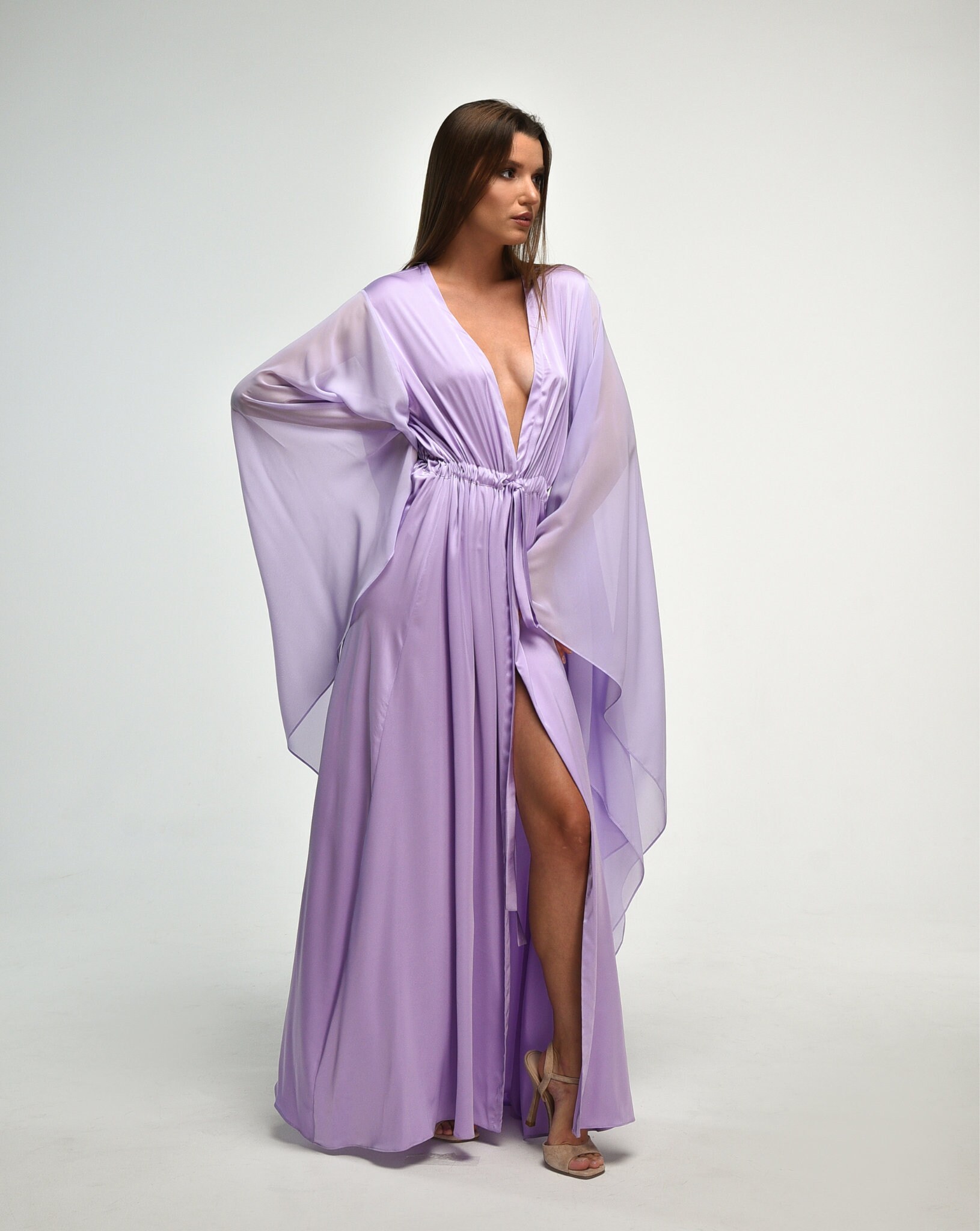 Lilac Robe, Old Hollywood Glam, Old Hollywood Glamour, Dressing Gown ...
