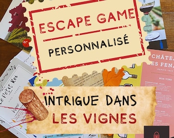 Escape Game Personnalisé - Intrigue dans les Vignes