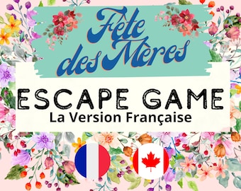 Printable Mother's Day Game | Escape Game for Children and Families
