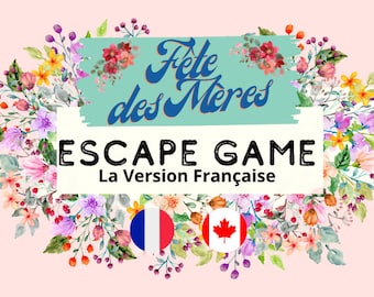 Jeu pour la fête des mères | Escape Game | Idées pour la fête des mères | Activités pour la fête des mères | Jeux imprimer