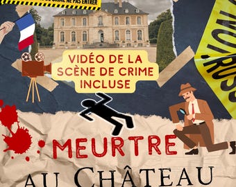 French Murder Mystery Game | Learn French Adult Activity | Printable Detective Case File in French | Francophile Gift | French Escape Room