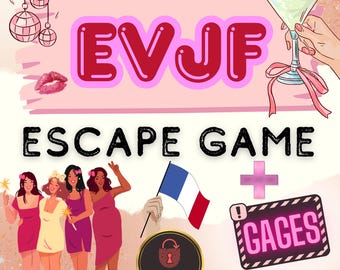 FRENCH VERSION - Le Lendemain de Veille - Bachelorette & Hen Party Escape Room Game (Printable PDF)