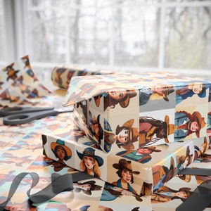 Cowgirl Wrapping Paper