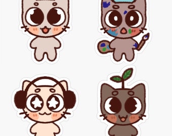 Cats Sticker Pack (x4)