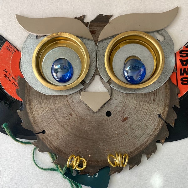 Recycled Owl Garden Man Cave Upcycle