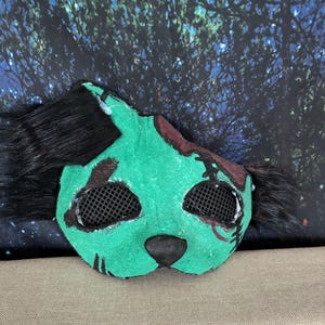 Cartoon Zombie Cat Mask