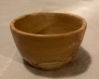 Spalted maple wood bowl, small bowl