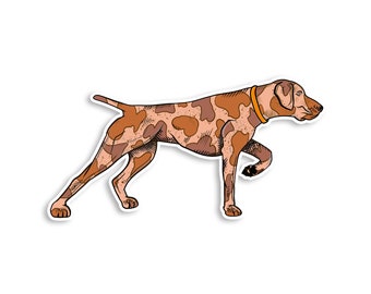German Shorthaired Pointer Old School Camo Sticker