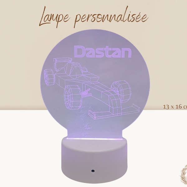 Personalisierte Lampe, Kinderlampe, Vornamenlampe, Fotolampe, originelles Geschenk, Gravurlampe, Kindernachtlicht, personalisiertes Nachtlicht