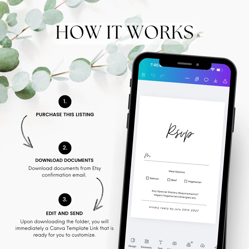 How To Use Rsvp QR Code RSVP Card Template, Wedding Response, Reply Cards, QR Code ...