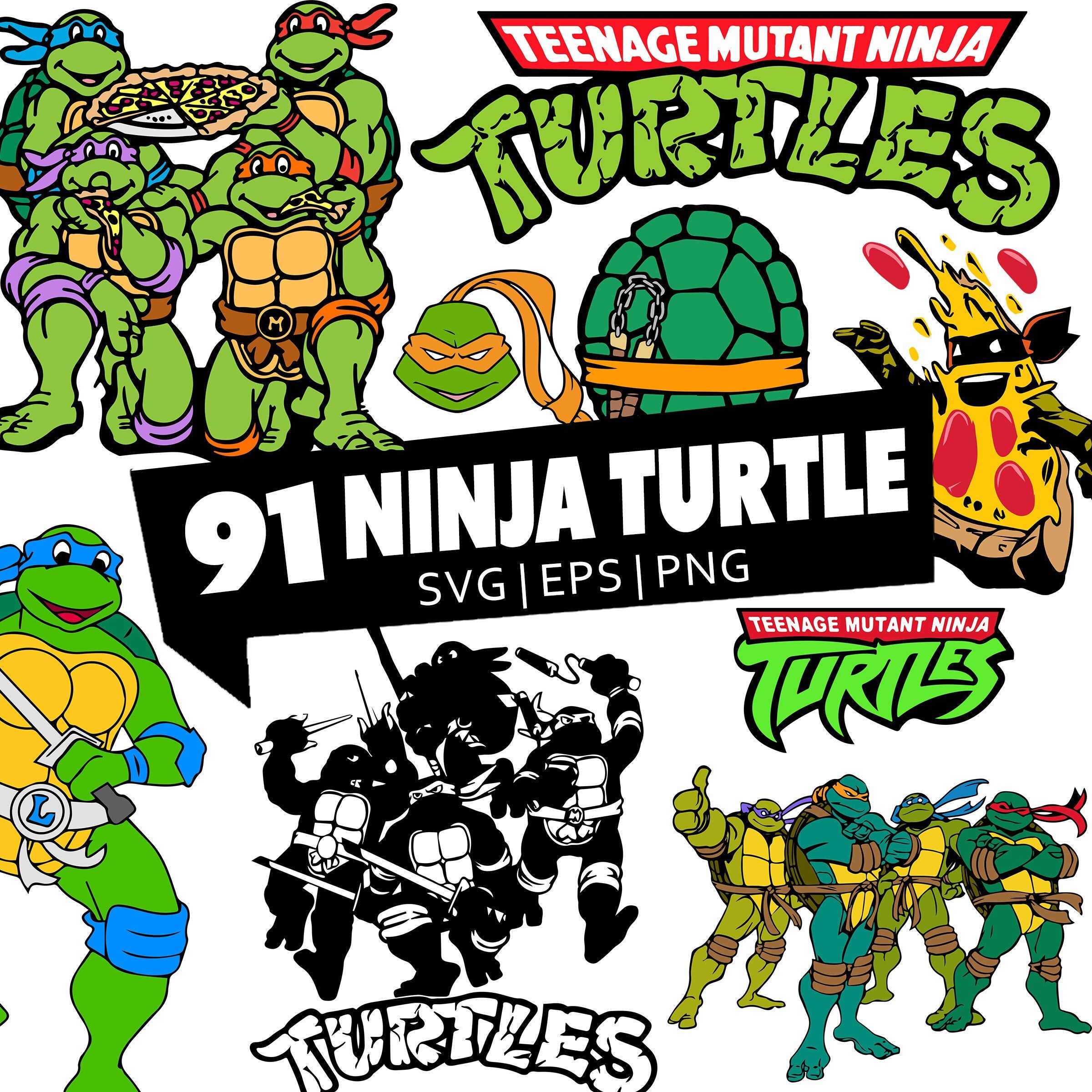 Teenage Mutant Ninja Turtles Birthday Svg, Custom Family Mat - Inspire  Uplift