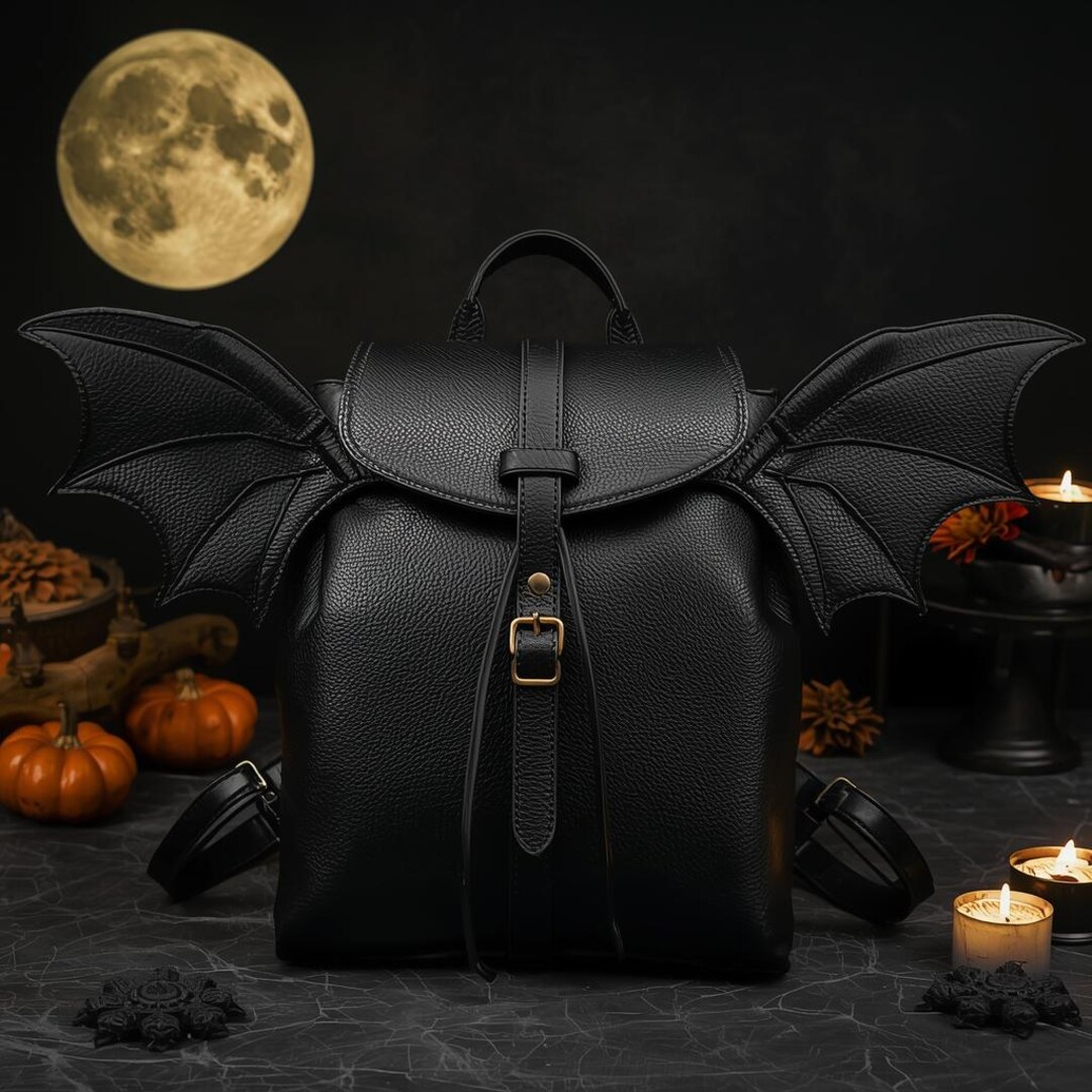 Handmade Leather Bat Wing Backpack: Gothic Cosplay Bag - Etsy