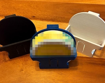 Soporte delgado para bolsa de nicotina para visera de coche, con clip de bolsillo impreso en 3D PETG