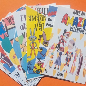 Amazing Circus Valentines, The amazing digital circus, Amazing digital circus party, Digital circus vday, amazing digital circus birthday