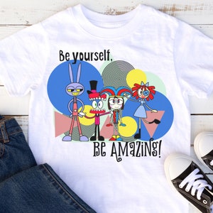 Digital circus kids shirts, amazing circus shirts, digital circus party, amazing circus birthday, digital circus cakes, cute digital circus