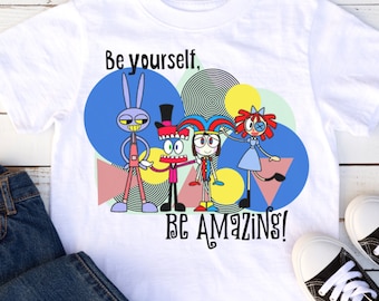 Digital circus kids shirts, amazing circus shirts, digital circus party, amazing circus birthday, digital circus cakes, cute digital circus