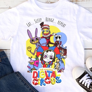 Digital circus kids shirts, amazing circus shirts, digital circus party, amazing circus birthday, digital circus cakes, cute digital circus
