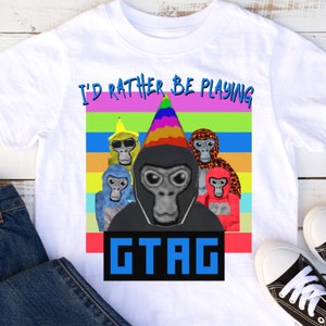 Gorilla tag shirt, gorilla tag, kid gorilla tag shirt, monkey tag shirt, gorilla tag party, gorilla tag birthday, gorilla tag party supplies