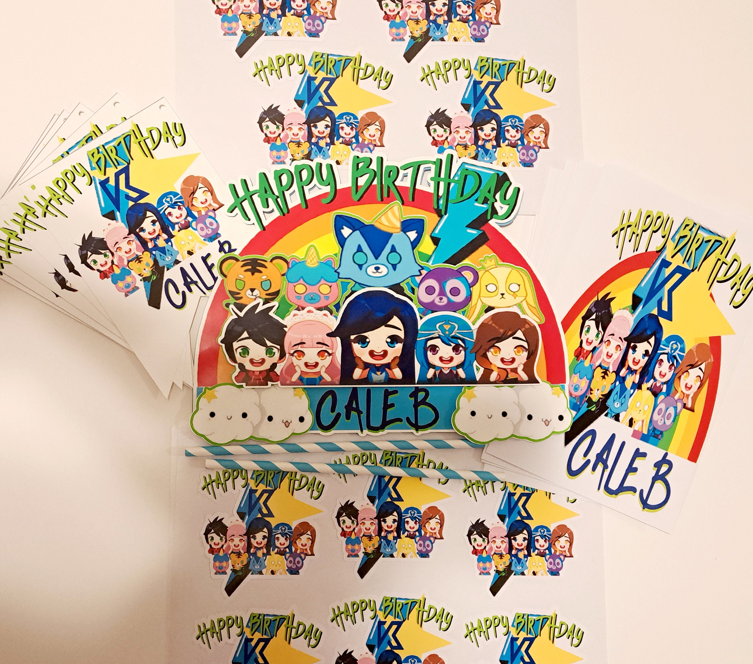 Funneh Birthday Funneh and Krew Party Supplies Its Funneh Etsy
