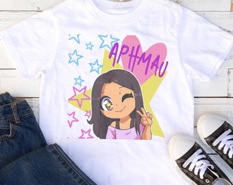 Aphmau shirt, girly aphmau shirts, aphmau birthday, aphmau party, girly aphmau shirt, aphmau kittens, aphmau cats, aphmau cake, aphmau bday