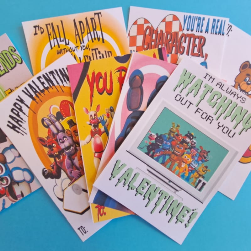 Five Nights at Freddys Valentines Day Cards - Etsy