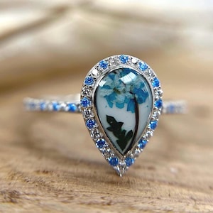 925 Sterling Silver, Bezel Ring Breastmilk ring, Jewelry Resin Memory Jewelry, Ash Ring, Setting,Solid 10k 14K 18K Gold DIY Ring Set