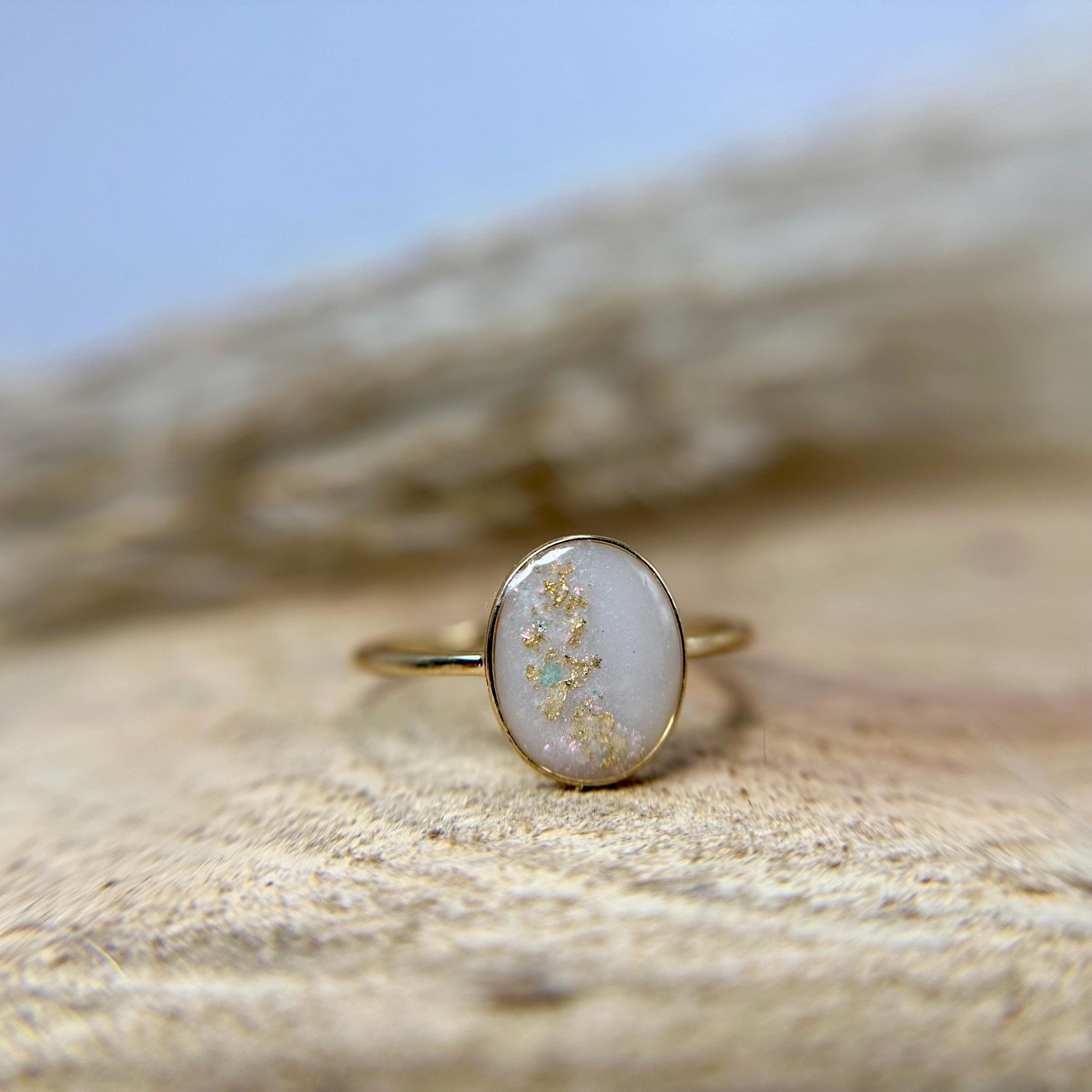 Oval Bezel Ring, Breastmilk ring, Resin Memory Jewelry,Ash Ring, Sterling Silver,Solid 10k 14K 18K Gold DIY Ring, Breastmilk Jewelry Setting