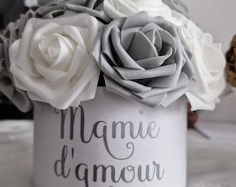 Pot de fleur fête des mamie