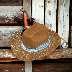 Strong Enough - Custom Distressed Fashion Wool Rancher Hat Hand